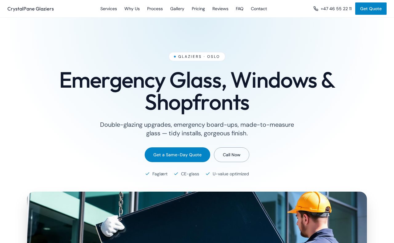 Glazier website built by IndustrySites Pro